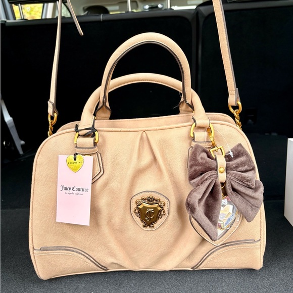 New viral Juicy Couture Romance Satchel Crossbody Bag and Wallet Set - Picture 2 of 5